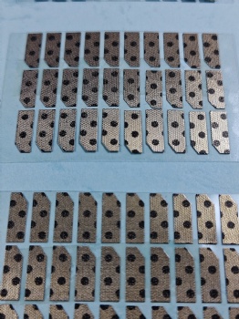 Conductive fabric die-cutting